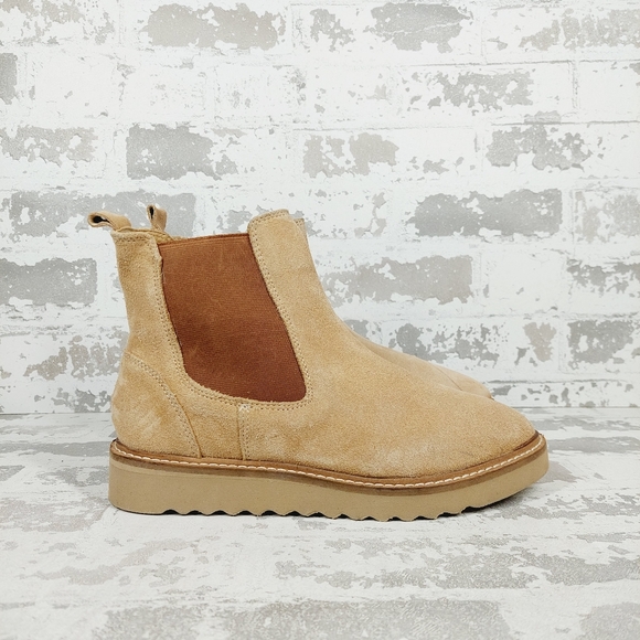 New Jack Rogers Girls Coco Suede Leather Chelsea Boots A405 - Picture 5 of 10